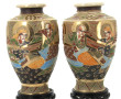 SATSUMA - Paire de vases à riche décor p