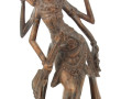 ASIE - Statuette en bois sculpté représe