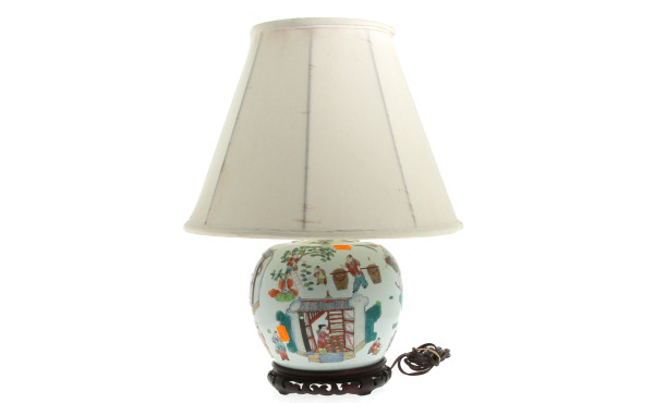 CHINE - Pot à gingembre en porcelaine bl