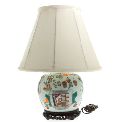 CHINE - Pot à gingembre en porcelaine bl