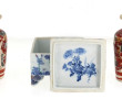 JAPON - Coffret en porcelaine à section 