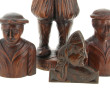Thème BRETAGNE - 4 sujets en bois sculpt
