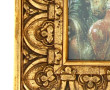 Cadre rectangulaire en bois doré à décor