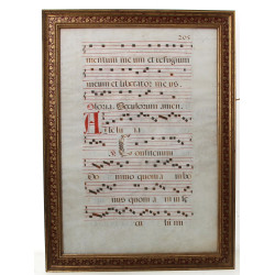 ANTIPHONAIRE - Page d'antiphonaire encad