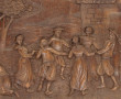 BRETAGNE - Grand panneau en bois sculpté