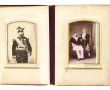 Album photo fin XIXème, reliure cuir bru