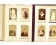 Album photo fin XIXème, reliure cuir bru