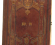 Album photo fin XIXème, reliure cuir bru