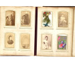 Album photo fin XIXème, reliure cuir bru