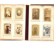 Album photo fin XIXème, reliure cuir bru