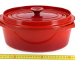 INVICTA - Faitout en fonte rouge L. 37 c