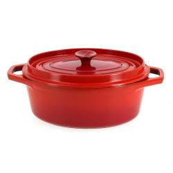 INVICTA - Faitout en fonte rouge L. 37 c