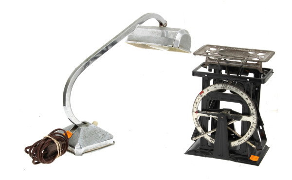 Lampe de bureau années 40 (électricité à