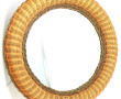 Miroir en rotin diam. 53,5 cm