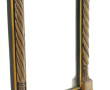 Petit miroir décoratif en bois peint, mo