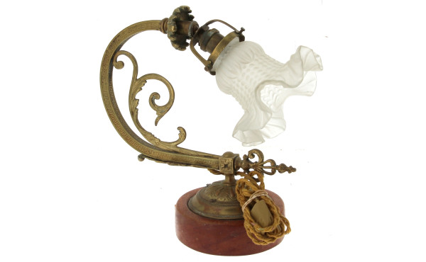 Applique ancienne en laiton et corolle e