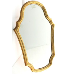 Miroir style Louis XV en bois doré H.63 