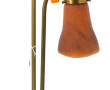 Lampe à poser en bronze à décor de feuil