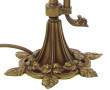 Lampe à poser en bronze à décor de feuil