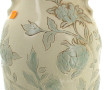 Pied de lampe en céramique décor floral 
