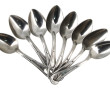Armée US - Lot de 8 cuillères en métal, 