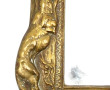 Miroir XIXème en bronze sur le thème des