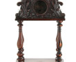 Grand porte-montre en bois sculpté à 4 c
