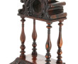 Grand porte-montre en bois sculpté à 4 c