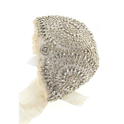 Bretagne - Bonnet d'enfant en tissu blan