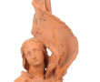 JEANNE D'ARC - Sujet en terre cuite repr