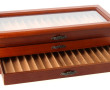 Coffret à stylos en mélaminé et plexigla