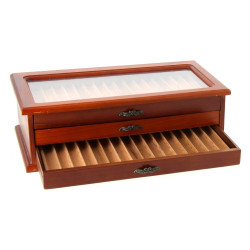 Coffret à stylos en mélaminé et plexigla