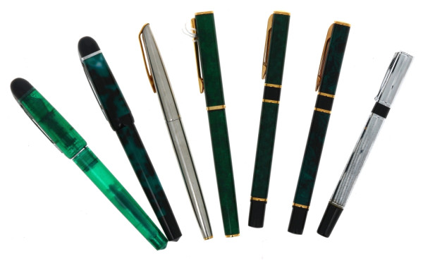 Lot de 7 stylos vintage dominante de ver
