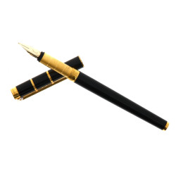 YVES SAINT-LAURENT - Stylo plume noir et