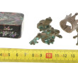 Trois petites grenouilles en bronze en 3