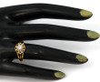 Bague en or jaune 18 carats, poinçon têt