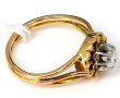 Bague en or jaune 18 carats, poinçon têt