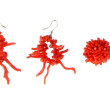 Collier en brins de corail rouge : on y 