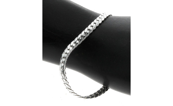 Bracelet en argent 925ème, L 20,5 cm, po