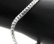 Bracelet en argent 925ème, L 20,5 cm, po