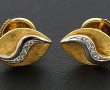 Paire de boucles d'oreilles en or jaune 