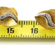 Paire de boucles d'oreilles en or jaune 