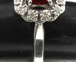 Bague style marguerite en or 18 carats, 