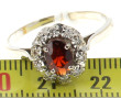 Bague style marguerite en or 18 carats, 