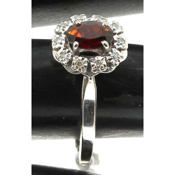 Bague style marguerite en or 18 carats, 