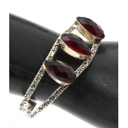 Bracelet jonc ouvert en argent 925è et 3