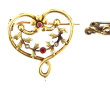 Lot de bijoux fantaisie : 3 broches dont