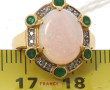 Bague en or jaune 18 carats, poinçon têt