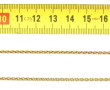 Chaîne en or jaune 750ème, L 45,5 cm, po