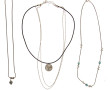 Lot de 3 colliers en argent (un avec cor